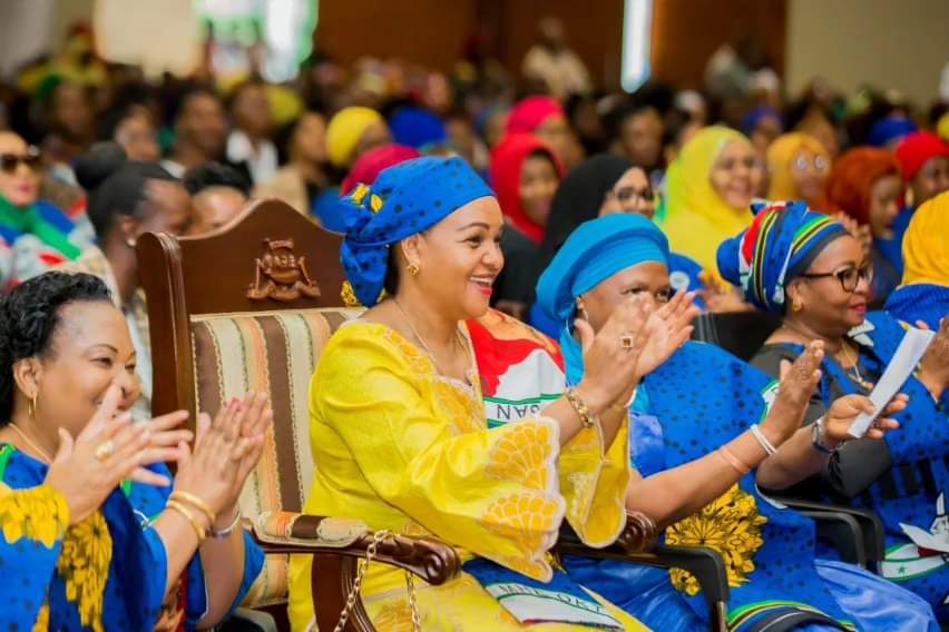 PRESIDENT HUSSEIN ALI MWINYI ACKNOWLEDGES THE CONTRIBUTION OF WOMEN